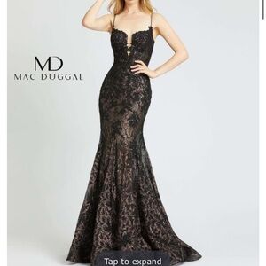 Mac Duggal Black Lace Gown